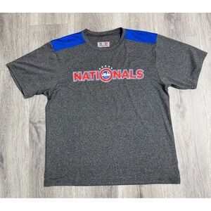 Washington Nationals MLB A4 T shirt Youth XL Heather Gray‎ Blue